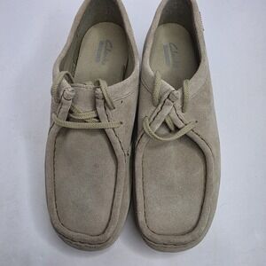Clarks Collection Size 7 Womens Suede Moccasins  Lace Up